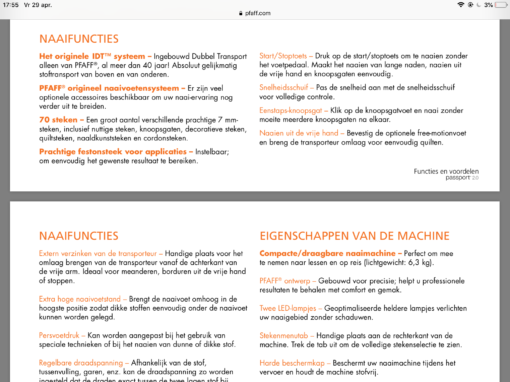 Pfaff passport 2.0 - Afbeelding 7