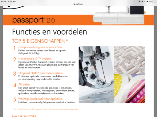 Pfaff passport 2.0 - Afbeelding 6